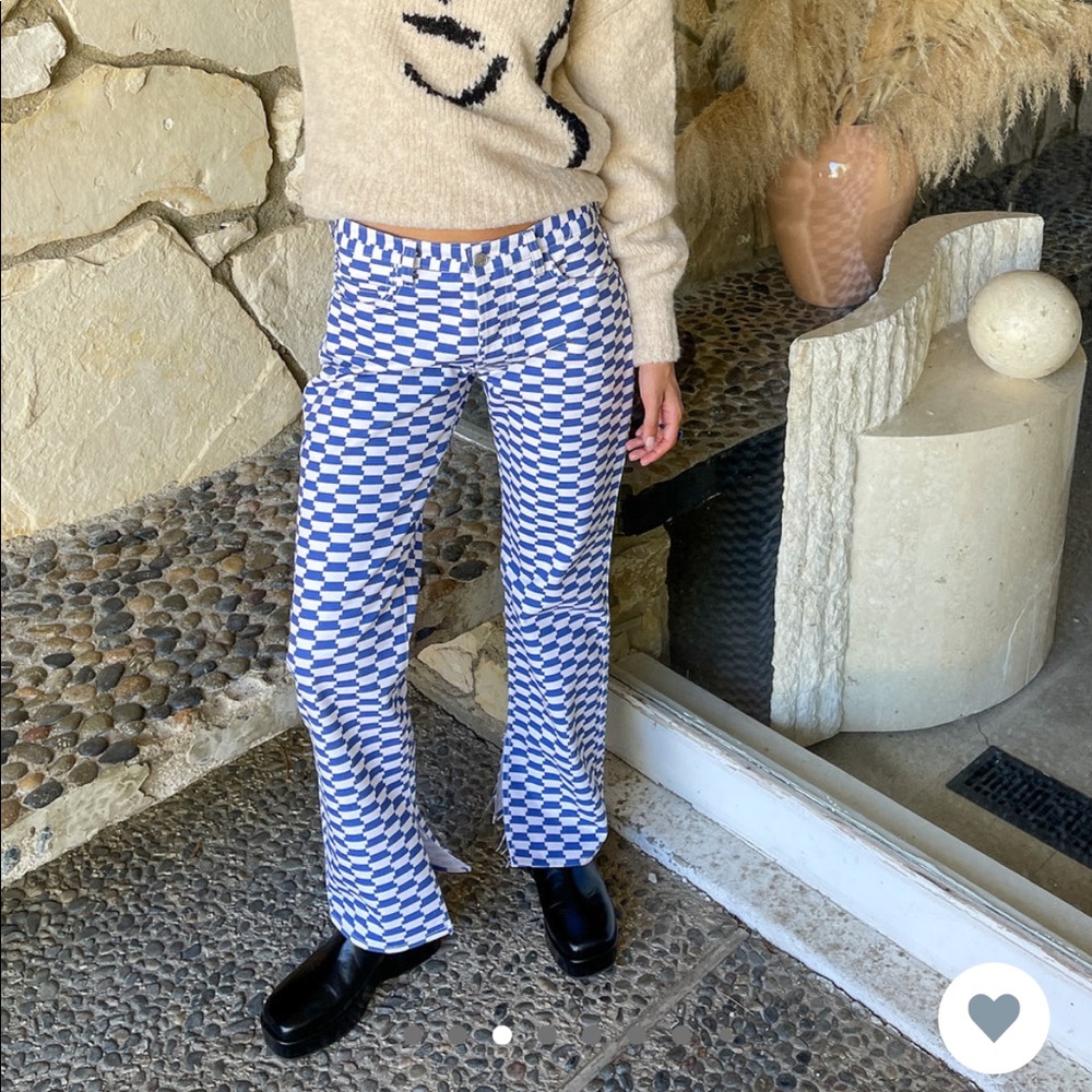 Lisa Says Gah, Ellis Low Rise Jean - Vintage Rug Royal Blue